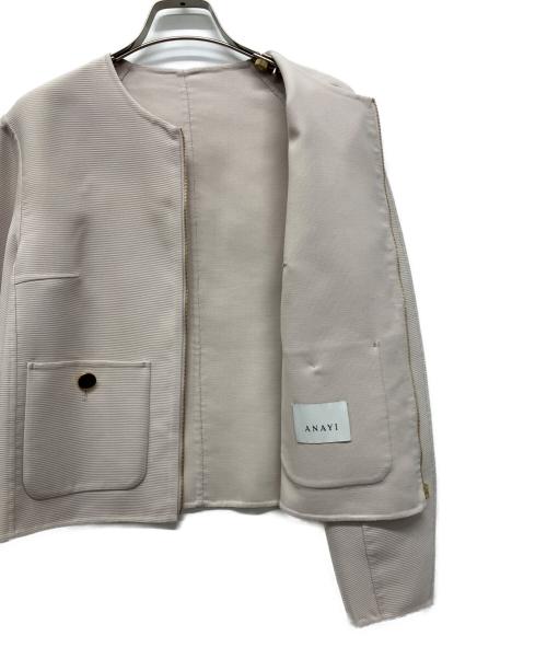 ANAYI（アナイ）ANAYI (アナイ) パールグログランショートコート グレー サイズ:38 未使用品の古着・服飾アイテム