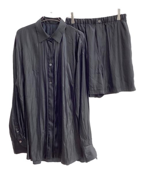 Ameri（アメリ）AMERI (アメリ) CALENDERING SHIRT SET UP ブラック サイズ:Mの古着・服飾アイテム