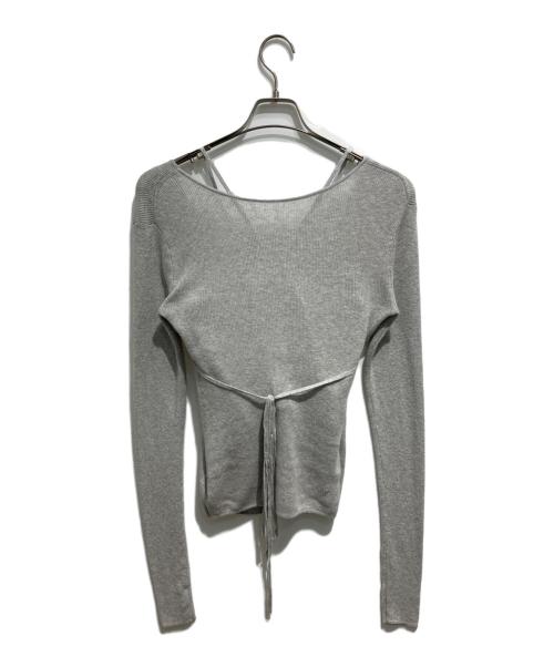 CLANE（クラネ）CLANE (クラネ) CAMISOLE SET CACHECOEUR KNIT TOPS グレー サイズ:2の古着・服飾アイテム