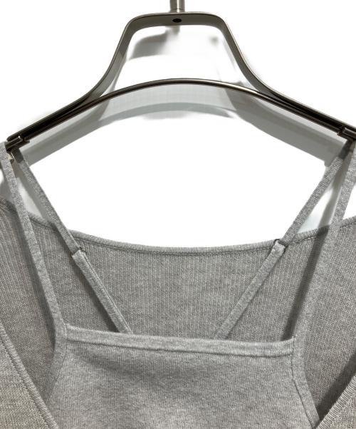CLANE（クラネ）CLANE (クラネ) CAMISOLE SET CACHECOEUR KNIT TOPS グレー サイズ:2の古着・服飾アイテム