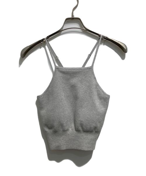 CLANE（クラネ）CLANE (クラネ) CAMISOLE SET CACHECOEUR KNIT TOPS グレー サイズ:2の古着・服飾アイテム