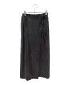 CLANEクラネ）の古着「2WAY ADJUST WRAP SKIRT」｜グレー