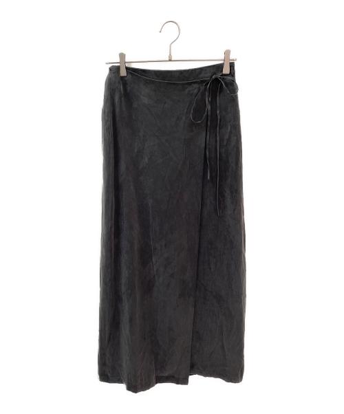 CLANE（クラネ）CLANE (クラネ) 2WAY ADJUST WRAP SKIRT グレー サイズ:2の古着・服飾アイテム