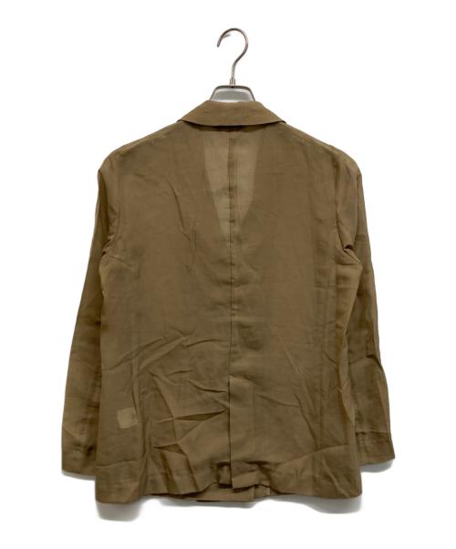allureville（アルアバイル）allureville (アルアバイル) ワルツシアーオーガンジャケット ブラウン サイズ:2の古着・服飾アイテム