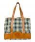 WINE LABEL for SHIPS（ワインレーベル フォーシップス）の古着「TARTANCHECK ECO BAG TOTE」｜ネイビー