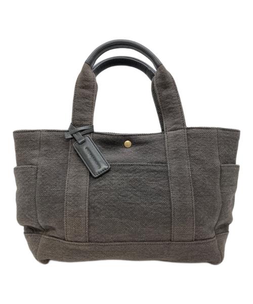 MOTHERHOUSE（マザーハウス）MOTHERHOUSE (マザーハウス) Washed Jute Tote チャコールグレーの古着・服飾アイテム