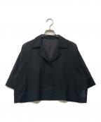 Adam et Ropeアダム エ ロペ）の古着「ショートシャツジャケット」｜ブラック