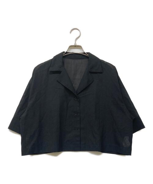 Adam et Rope（アダム エ ロペ）Adam et Rope (アダム エ ロペ) ショートシャツジャケット ブラック サイズ:Freeの古着・服飾アイテム