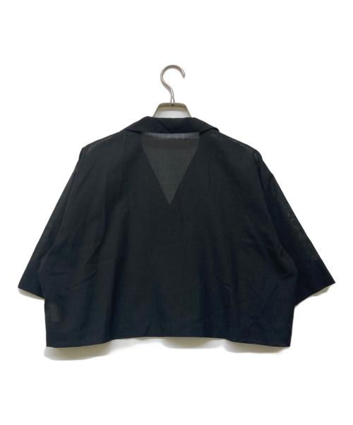 Adam et Rope（アダム エ ロペ）Adam et Rope (アダム エ ロペ) ショートシャツジャケット ブラック サイズ:Freeの古着・服飾アイテム