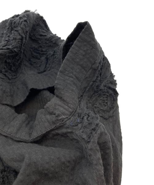 house of lotus（ハウスオブロータス）house of lotus (ハウスオブロータス) 25SS エンブロイダリーサッカーフレンチスリーブワンピース ブラック サイズ:Mの古着・服飾アイテム