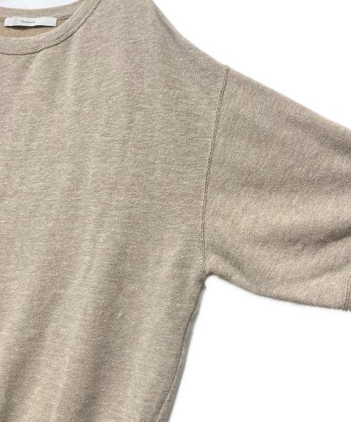 FRAMeWORK（フレームワーク）FRAMeWORK (フレームワーク) LINEN TERRY LOOSEプルオーバー ベージュ サイズ:Freeの古着・服飾アイテム