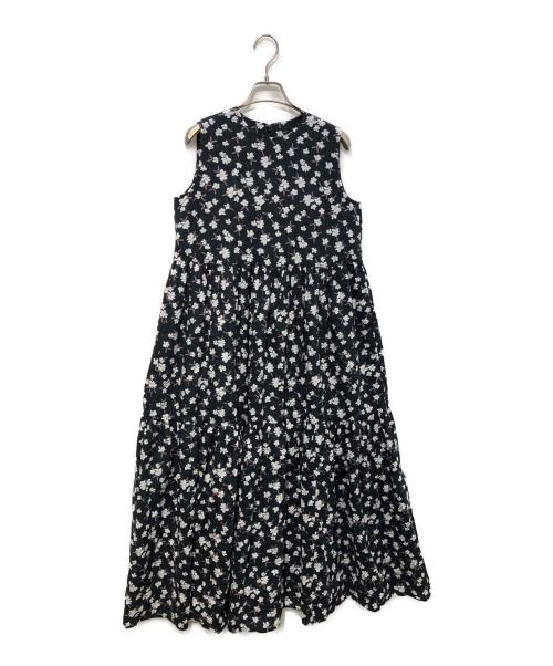 OBLI（オブリ）OBLI (オブリ) フラワーティアードワンピース　25SHDD46 ブラック サイズ:1の古着・服飾アイテム