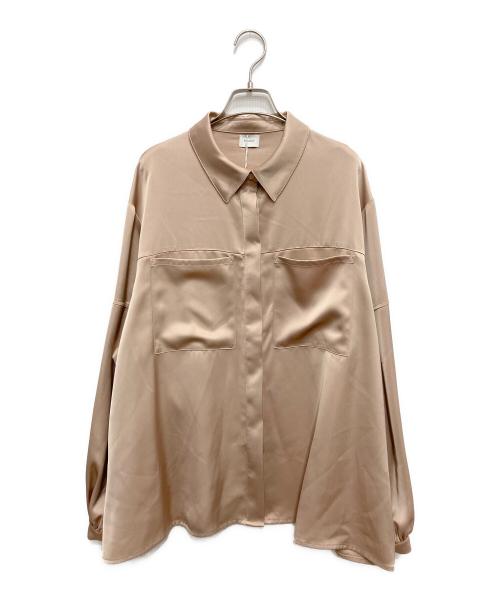 MANOF（マノフ）MANOF (マノフ) OUT POCKET SATIN SHIRTS/アウトポケットサテンシャツ ピンク サイズ:free 未使用品の古着・服飾アイテム