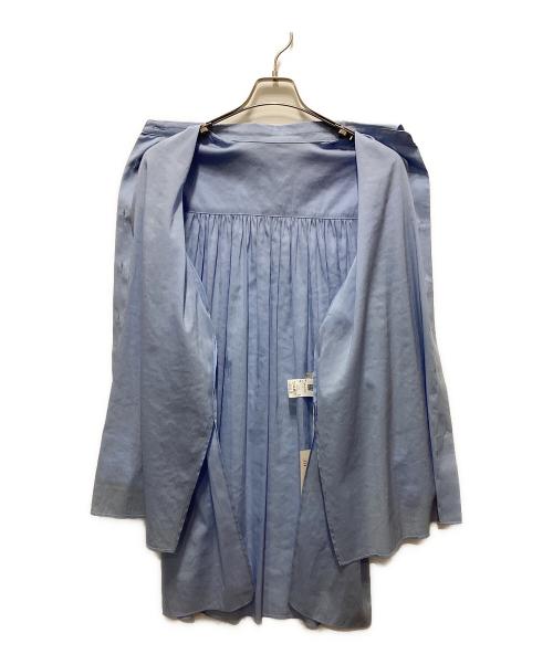 LE PHIL（ル フィル）LE PHIL (ル フィル) トリアセオーガンジーシャツ ライトブルー サイズ:FREE 未使用品の古着・服飾アイテム