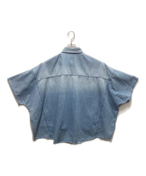 Whim Gazette（ウィムガゼット）Whim Gazette (ウィムガゼット) DENIMドルマンシャツ ブルー サイズ:Fの古着・服飾アイテム