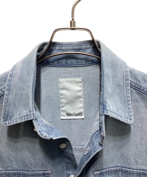 Whim Gazette（ウィムガゼット）Whim Gazette (ウィムガゼット) DENIMドルマンシャツ ブルー サイズ:Fの古着・服飾アイテム