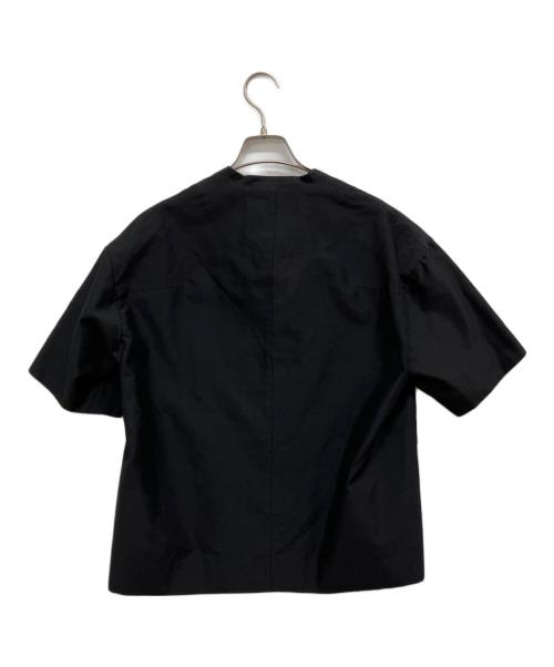 DEPAREILLE（デパリエ）DEPAREILLE (デパリエ) シアーシャンブレーショートスリーブジャケット ブラック サイズ:SIZE36の古着・服飾アイテム