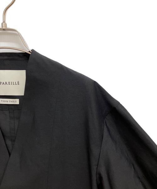 DEPAREILLE（デパリエ）DEPAREILLE (デパリエ) シアーシャンブレーショートスリーブジャケット ブラック サイズ:SIZE36の古着・服飾アイテム