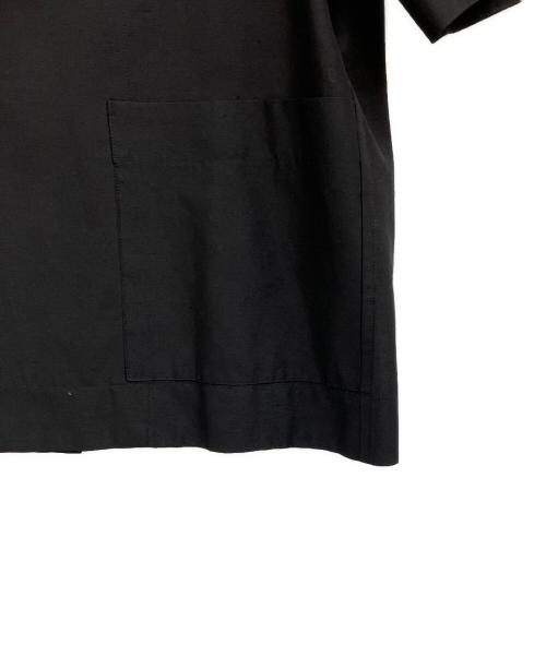 DEPAREILLE（デパリエ）DEPAREILLE (デパリエ) シアーシャンブレーショートスリーブジャケット ブラック サイズ:SIZE36の古着・服飾アイテム