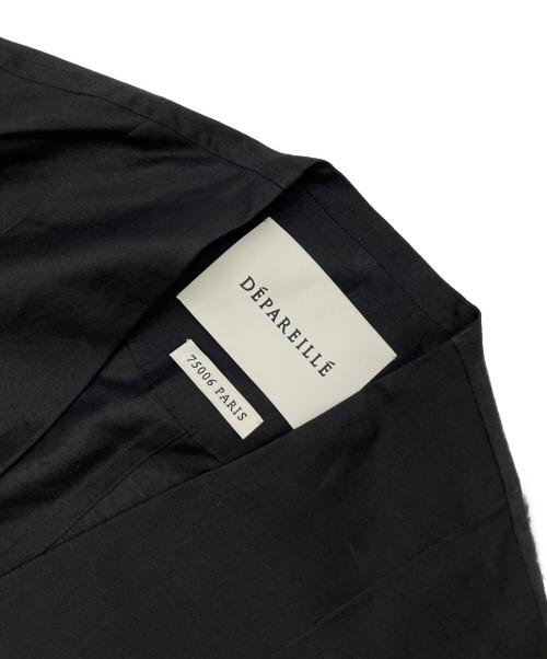DEPAREILLE（デパリエ）DEPAREILLE (デパリエ) シアーシャンブレーショートスリーブジャケット ブラック サイズ:SIZE36の古着・服飾アイテム