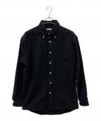 RAKINESラキネス）の古着「Cotton work flannel B.D. shirt コットンワークフランネルB.Dシャツ」｜ブラック