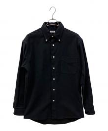 RAKINES（ラキネス）の古着「Cotton work flannel B.D. shirt コットンワークフランネルB.Dシャツ」｜ブラック