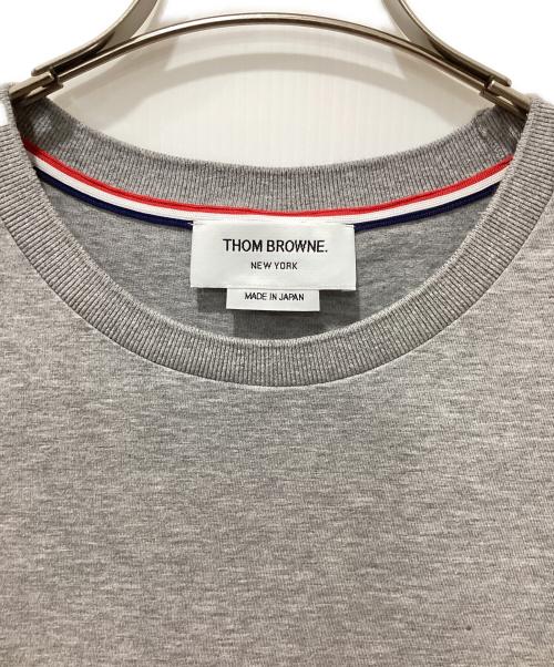 Thom Browne（トムブラウン）Thom Browne (トムブラウン) ジャージー リラックス サイド スリット Tシャツ グレー サイズ:2の古着・服飾アイテム