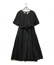foufou（フーフー ザドレス）の古着「THE DRESS #36 black linen dress」｜ブラック