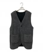 nest Robeネストローブ）の古着「wool boa reversible vest」｜グレー