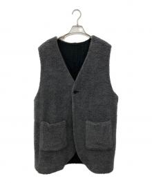 nest Robe（ネストローブ）の古着「wool boa reversible vest」｜グレー