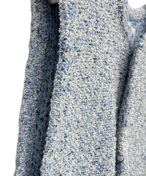 MACPHEE（マカフィー）MACPHEE (マカフィー) ツイードニットベスト ブルー サイズ:S 未使用品の古着・服飾アイテム