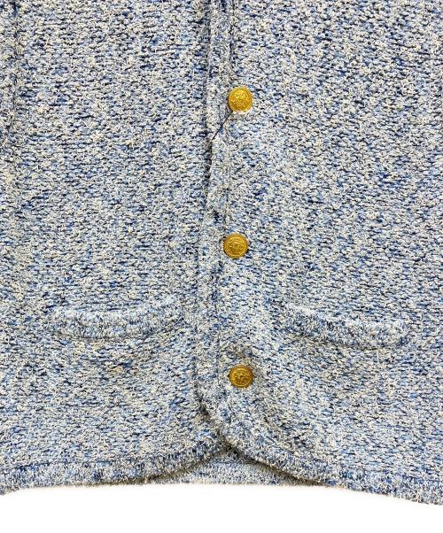 MACPHEE（マカフィー）MACPHEE (マカフィー) ツイードニットベスト ブルー サイズ:S 未使用品の古着・服飾アイテム