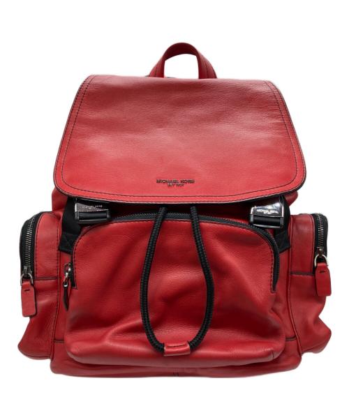 MICHAEL KORS（マイケル・コース）MICHAEL KORS (マイケル・コース) レザーバックパック レッドの古着・服飾アイテム