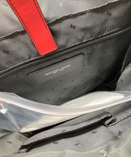 MICHAEL KORS（マイケル・コース）MICHAEL KORS (マイケル・コース) レザーバックパック レッドの古着・服飾アイテム
