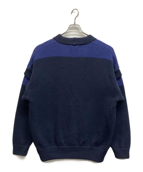 taupe（トープ）taupe (トープ) RAHBEN WAFFLE KNIT CARDIGAN ネイビー サイズ:02の古着・服飾アイテム