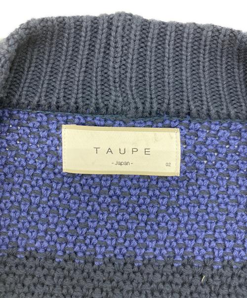taupe（トープ）taupe (トープ) RAHBEN WAFFLE KNIT CARDIGAN ネイビー サイズ:02の古着・服飾アイテム