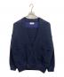 taupe（トープ）の古着「RAHBEN WAFFLE KNIT CARDIGAN」｜ネイビー