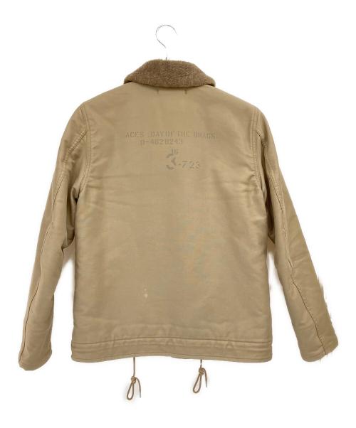 COOTIE PRODUCTIONS（クーティープロダクツ）COOTIE PRODUCTIONS (クーティープロダクツ) N-1 襟ボアデッキジャケット ブラウン サイズ:Mの古着・服飾アイテム