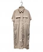 SOEJUソージュ）の古着「ロングシャツワンピース」｜ベージュ