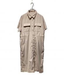 SOEJU（ソージュ）の古着「ロングシャツワンピース」｜ベージュ