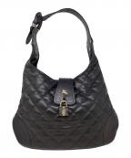 BURBERRYバーバリー）の古着「キルティング ホーボー ショルダーバッグ　BURBERRY（バーバリー）　ITEFFSRL814FIR」｜ダークブラウン