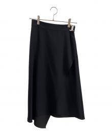 HERMES（エルメス）の古着「シルクラップスカート」｜ブラック