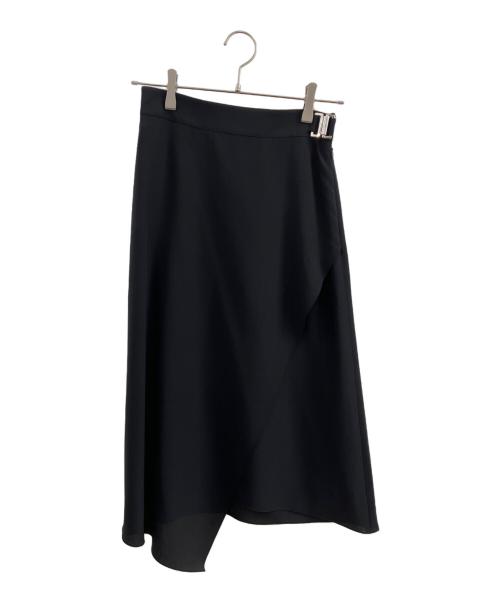 HERMES（エルメス）HERMES (エルメス) シルクラップスカート ブラック サイズ:SIZE 34の古着・服飾アイテム