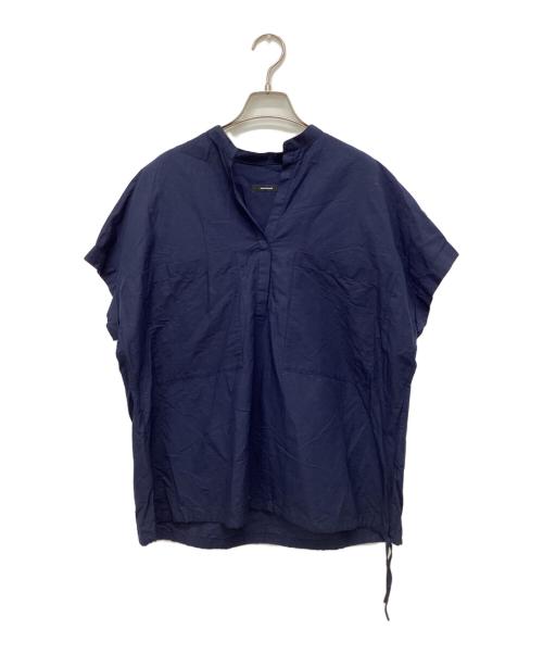 JOURNAL STANDARD（ジャーナルスタンダード）JOURNAL STANDARD (ジャーナルスタンダード) ハードマンズリネンコットンフレンチスリーブスキッパーシャツ ネイビー サイズ:Freeの古着・服飾アイテム
