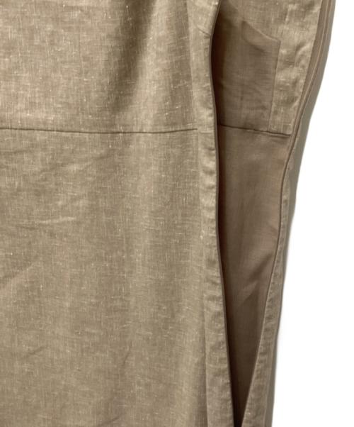Noble（ノーブル）Noble (ノーブル) 麻ストレッチキャミソールワンピース ベージュ サイズ:38の古着・服飾アイテム