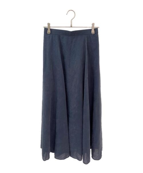 Noble（ノーブル）Noble (ノーブル) ヴィンテージキュプラナイロンマキシスカート ネイビー サイズ:38の古着・服飾アイテム