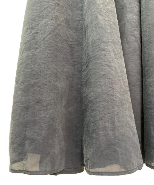 Noble（ノーブル）Noble (ノーブル) ヴィンテージキュプラナイロンマキシスカート ネイビー サイズ:38の古着・服飾アイテム