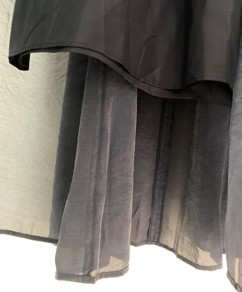 Noble（ノーブル）Noble (ノーブル) ヴィンテージキュプラナイロンマキシスカート ネイビー サイズ:38の古着・服飾アイテム