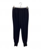 Col Pierrotコルピエロ）の古着「ジョーゼットスソリブパンツ」｜ネイビー