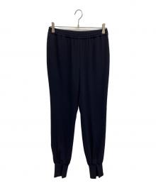 Col Pierrot（コルピエロ）の古着「ジョーゼットスソリブパンツ」｜ネイビー